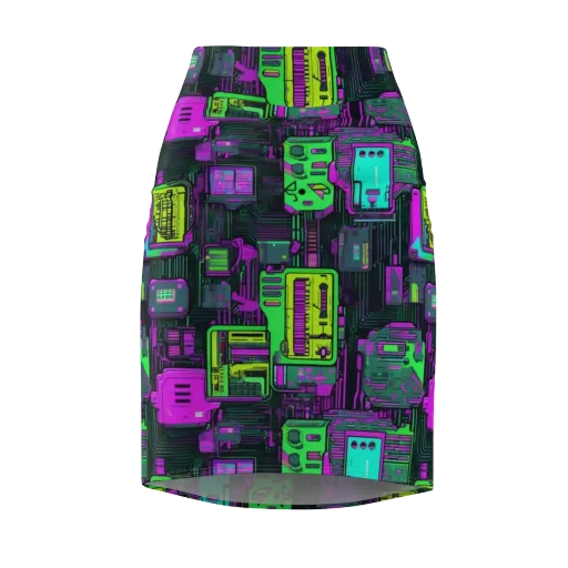Synthwave Hardware on a Pencil Skirt