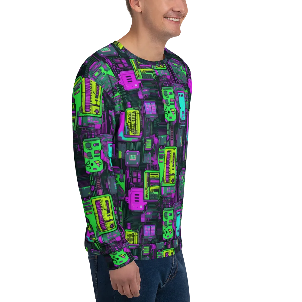 Synthwave Hardware on Sweatshirt — Right Front