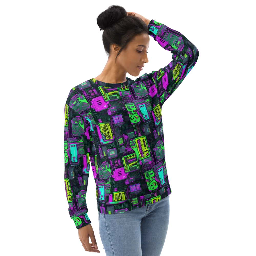 Synthwave Hardware on Sweatshirt — Right Front