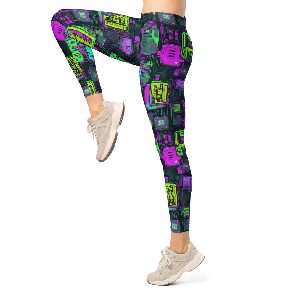 Synthwave Hardware on Leggings — Left
