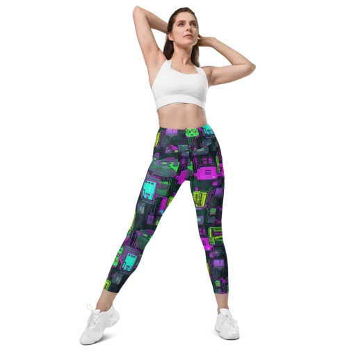 Synthwave Hardware on a Leggings with Pockets