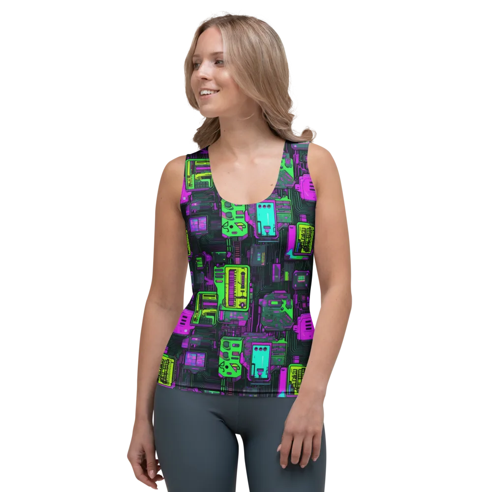 Synthwave Hardware on Women's Tank Top — Front