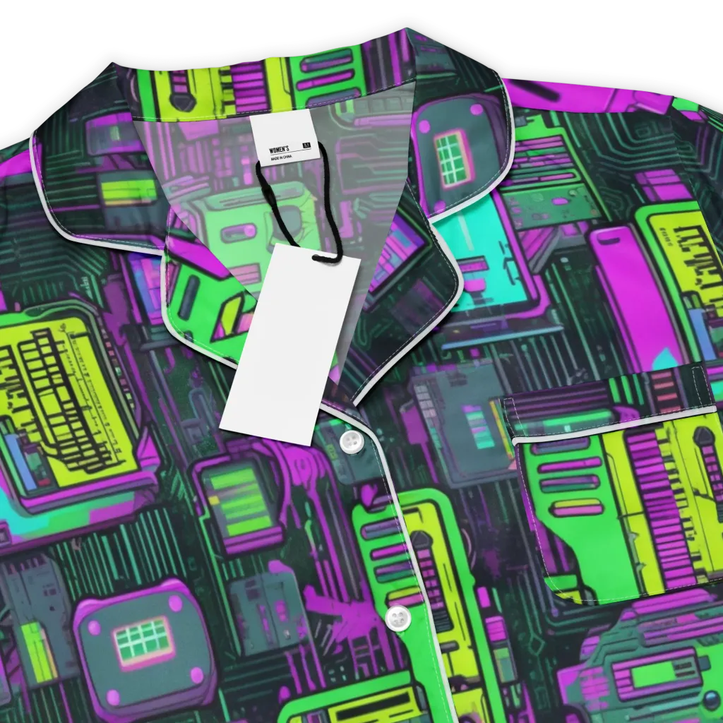 Synthwave Hardware on Women's Short Sleeve Pajama Top — Product details