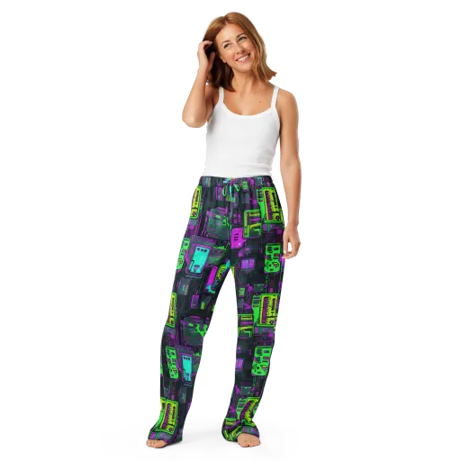Synthwave Hardware on a Women's Pajama Pants