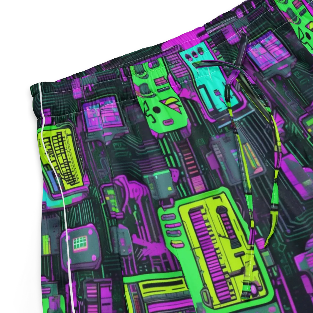 Synthwave Hardware on Women's Pajama Shorts — Product details