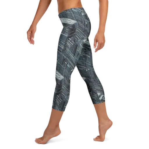 Midnight Infrastructure on a Capri Leggings