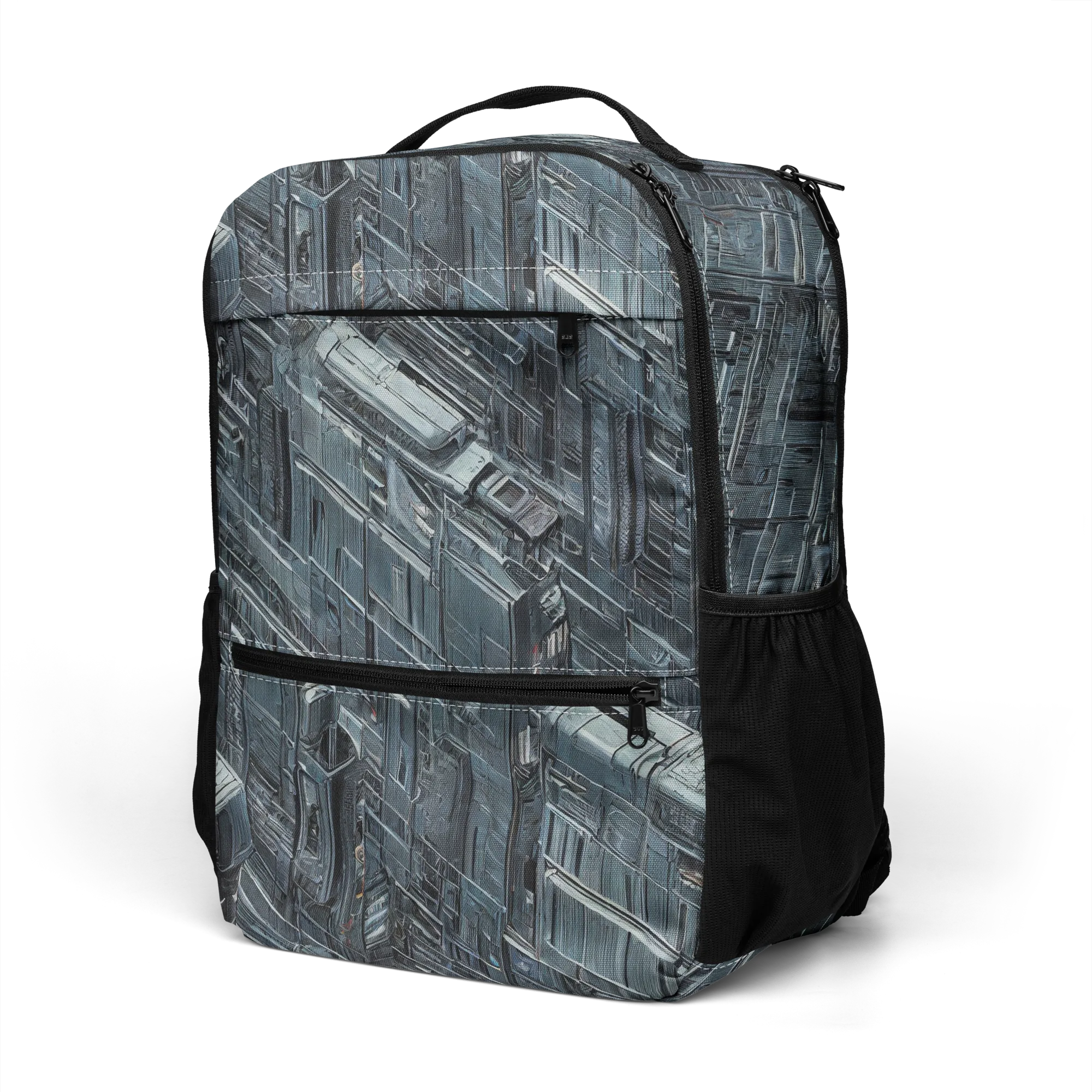 Midnight Infrastructure on Utility Backpack — Left Front