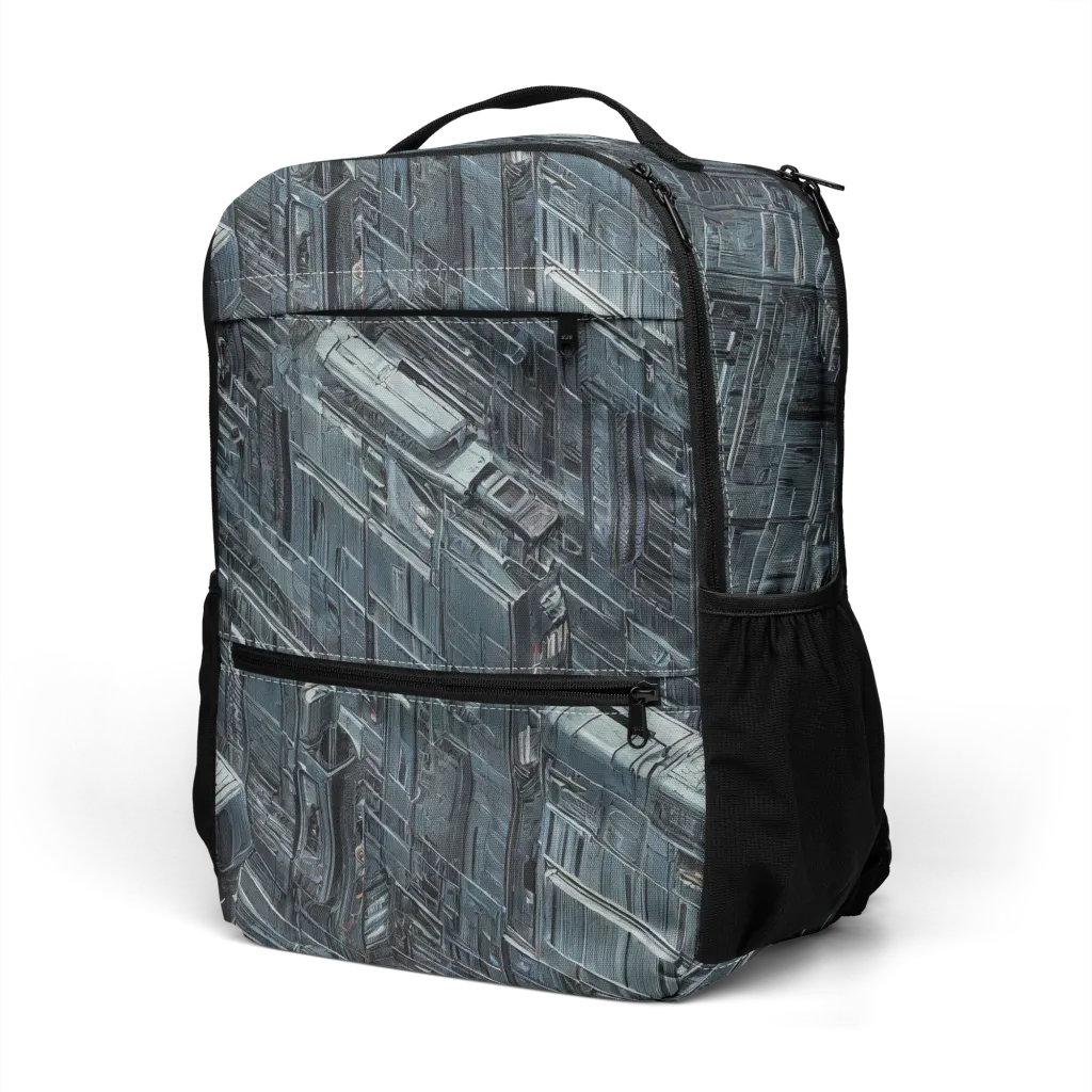 Midnight Infrastructure on Utility Backpack — Left Front