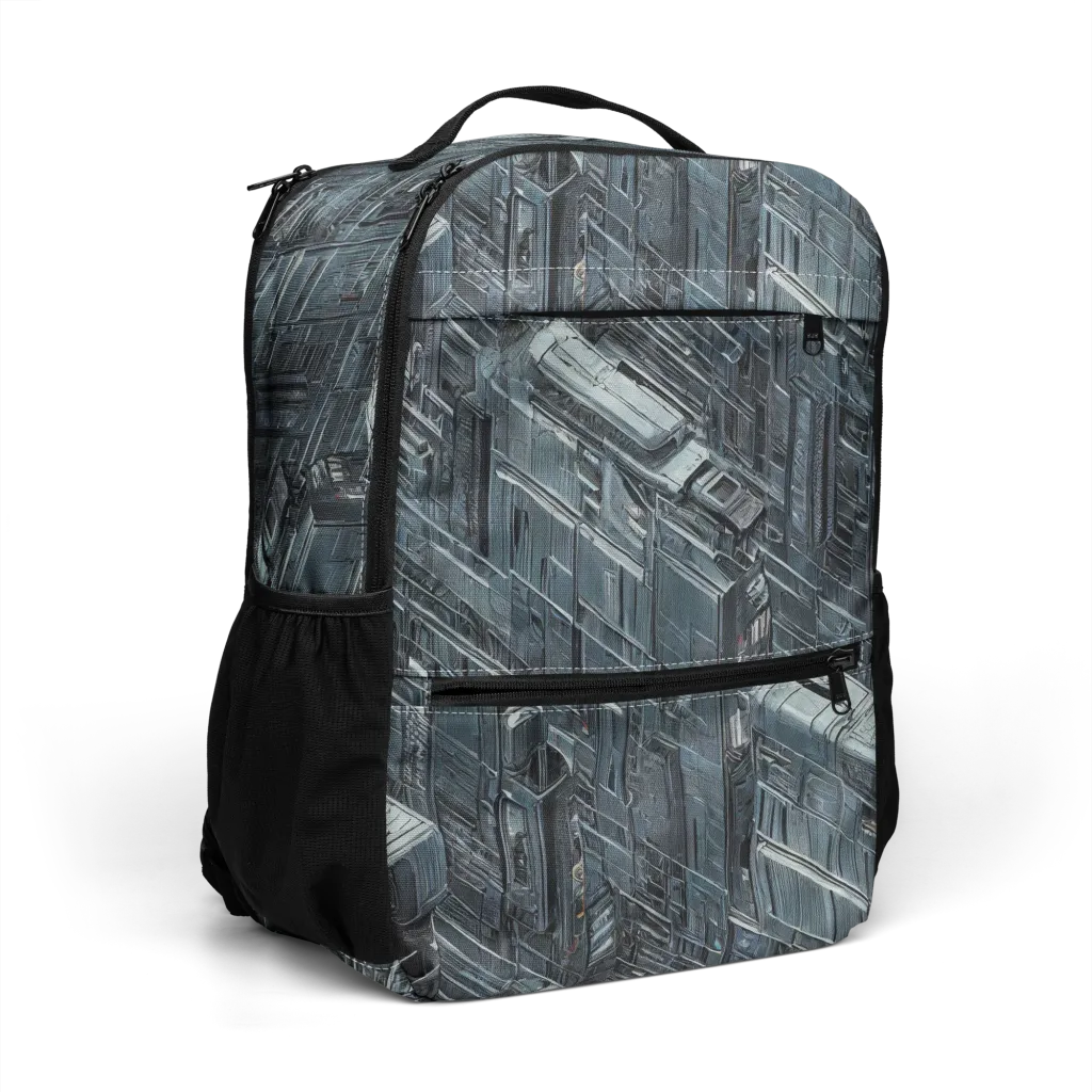 Midnight Infrastructure on Utility Backpack — Right Front