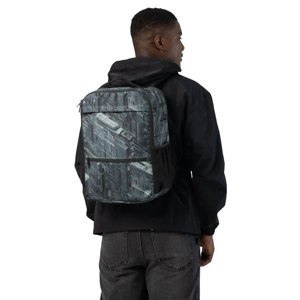 Midnight Infrastructure on Utility Backpack — Back