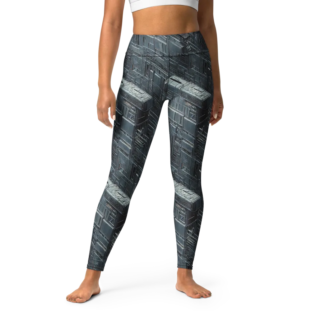 Midnight Infrastructure on Yoga Leggings — Front