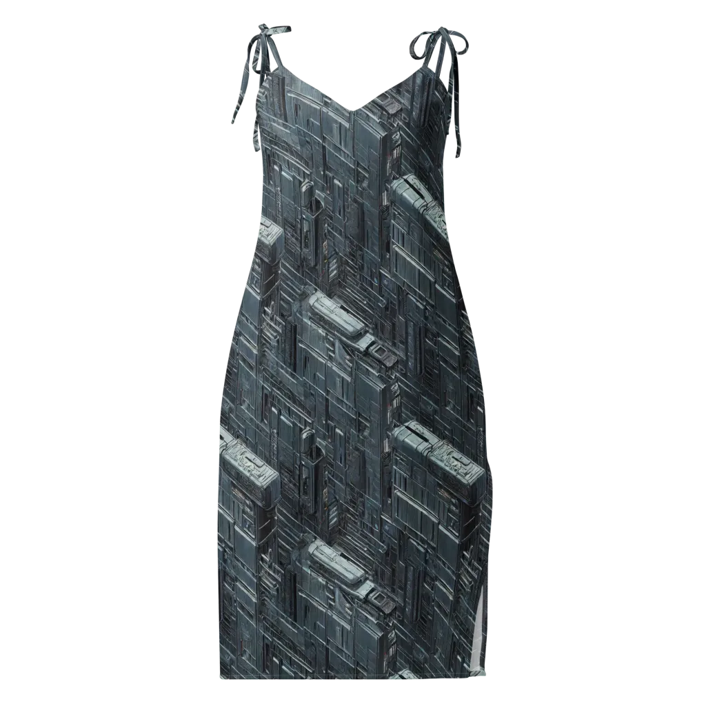Midnight Infrastructure on Slip Dress — Front