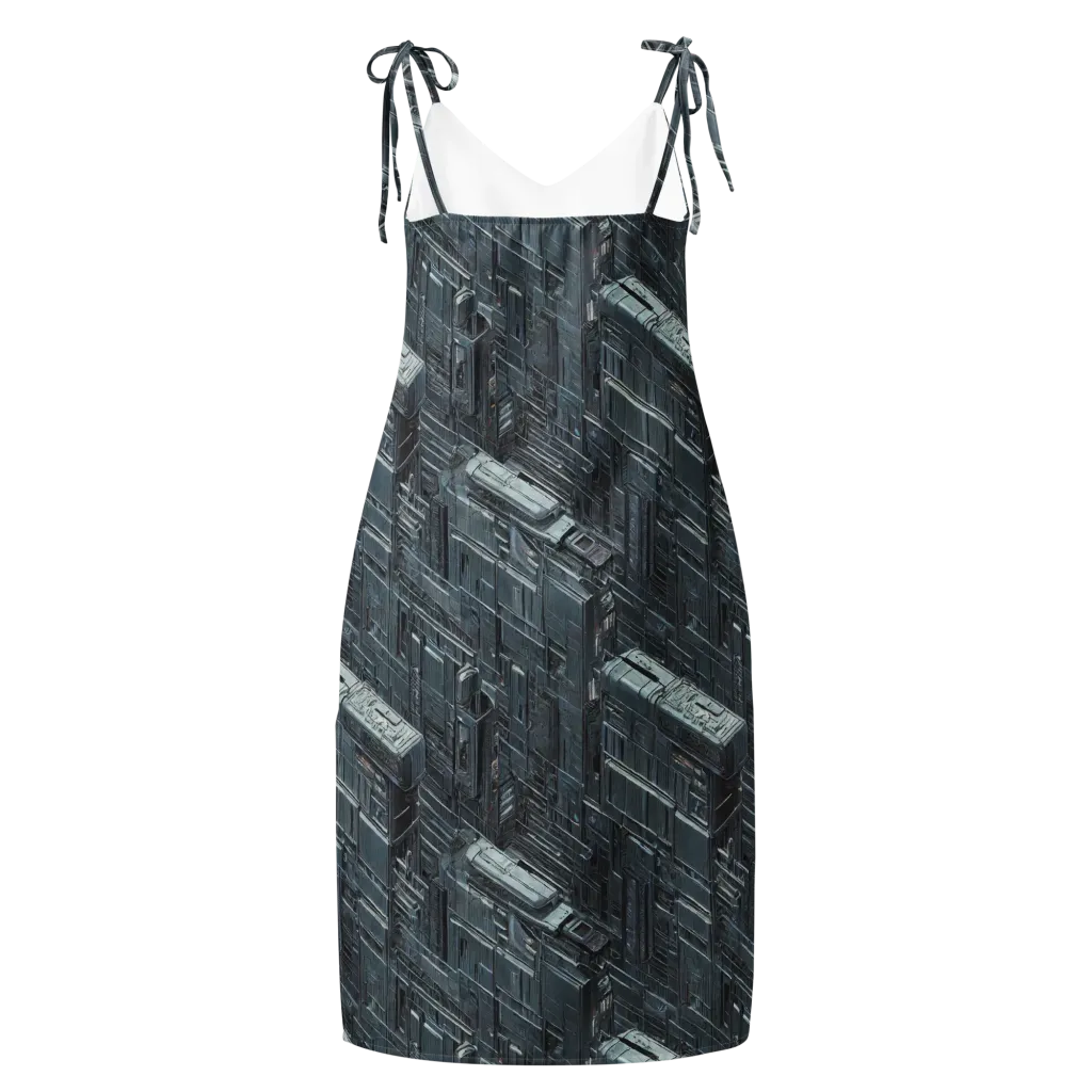 Midnight Infrastructure on Slip Dress — Back