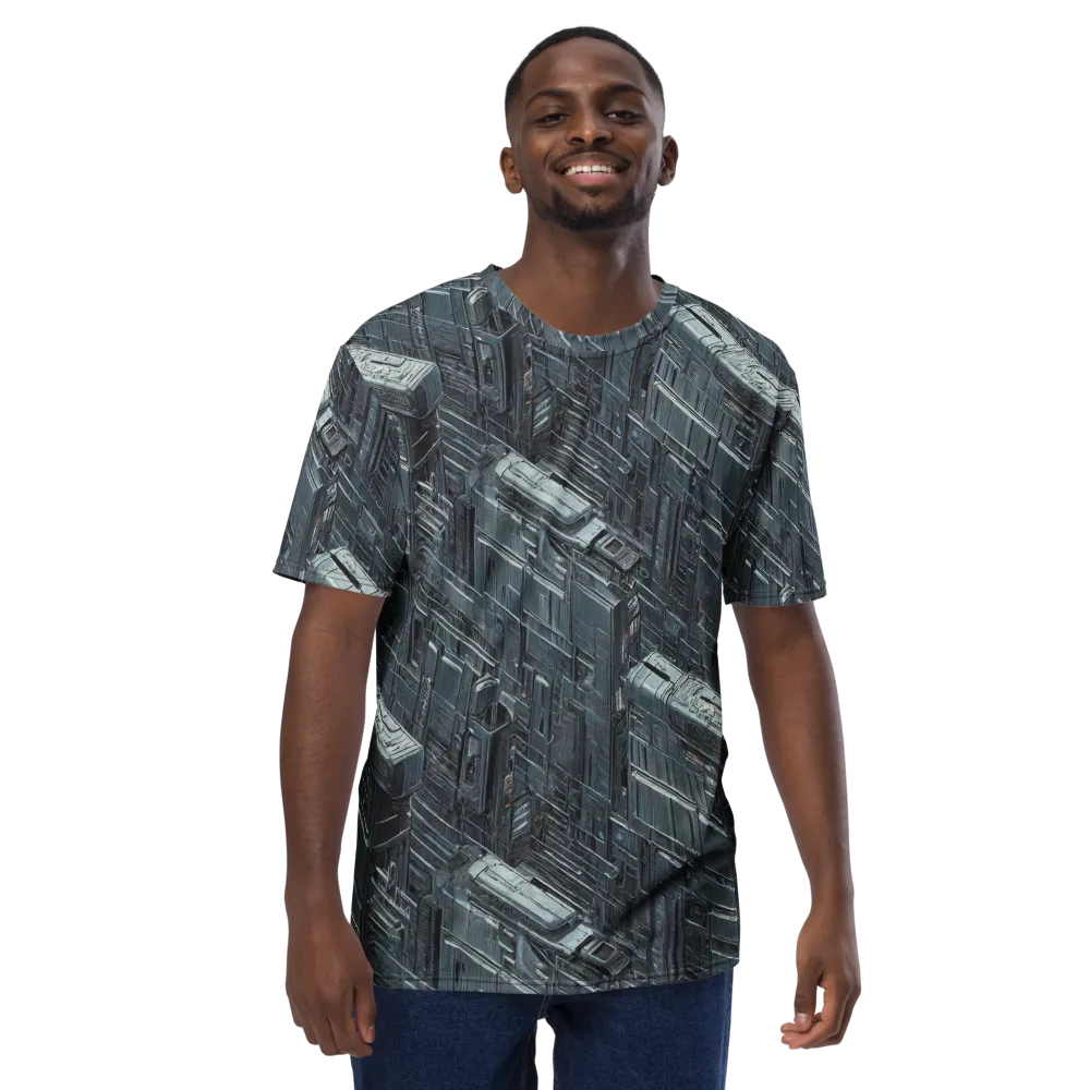 Midnight Infrastructure on Men's Crew Neck T-Shirt — Front