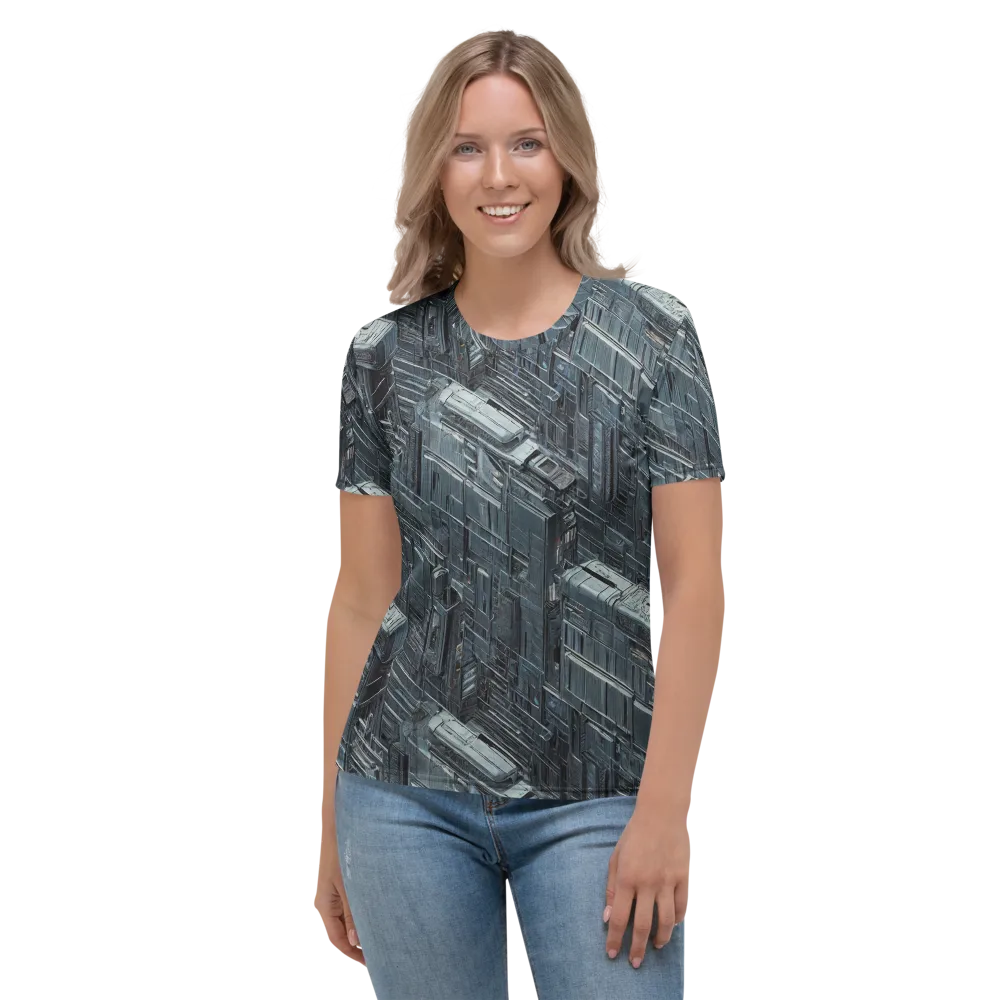 Midnight Infrastructure on Women's Crew Neck T-Shirt — Front