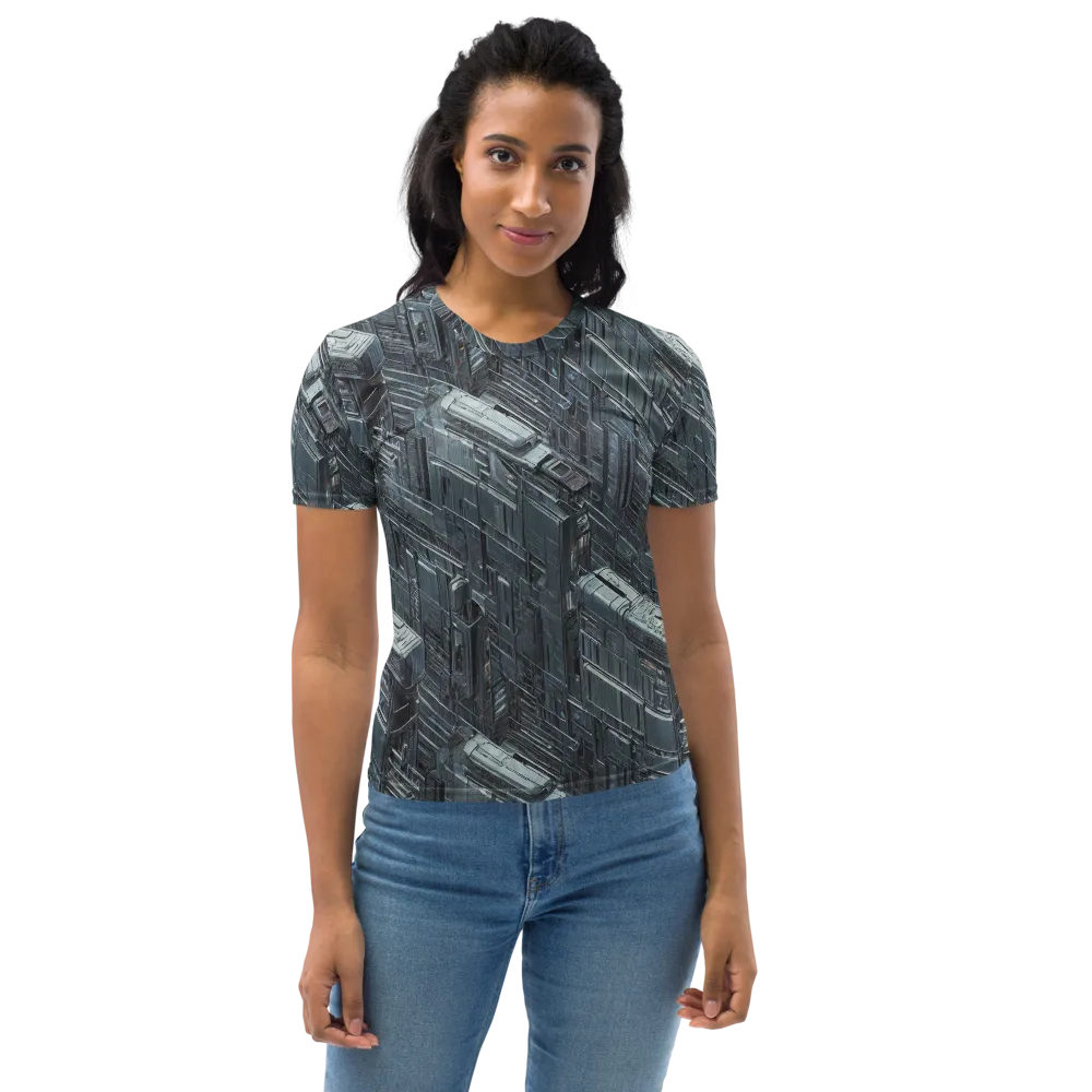 Midnight Infrastructure on Women's Crew Neck T-Shirt — Front