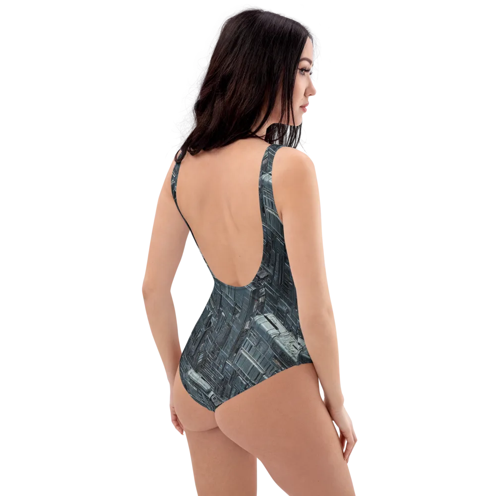 Midnight Infrastructure on One-Piece Swimsuit — Right Back