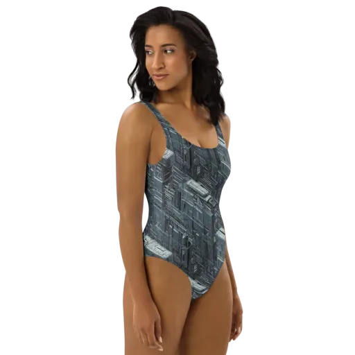 Midnight Infrastructure on a One-Piece Swimsuit