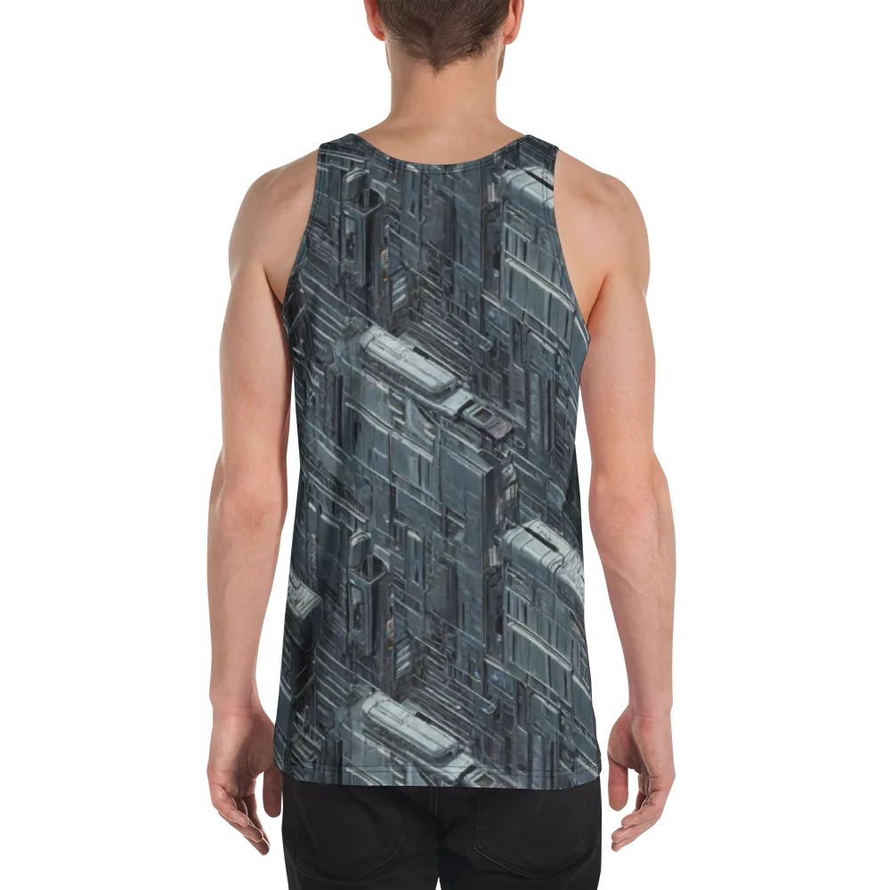 Midnight Infrastructure on Men's Tank Top — Back