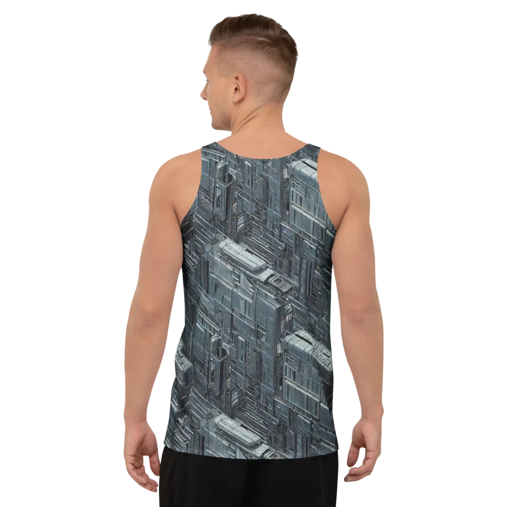Midnight Infrastructure on Men's Tank Top — Back