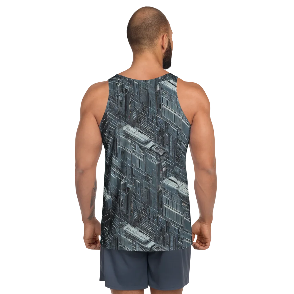 Midnight Infrastructure on Men's Tank Top — Back