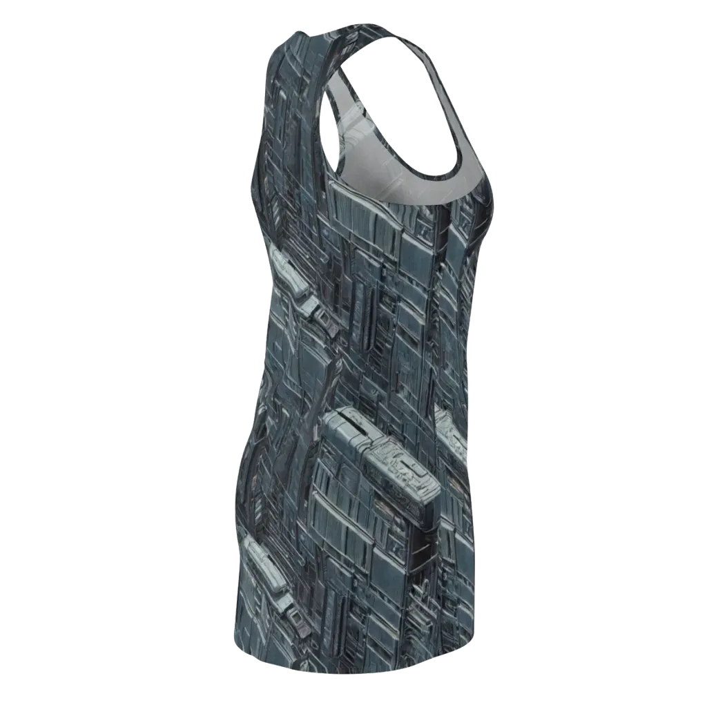 Midnight Infrastructure on Racerback Dress — Back Side