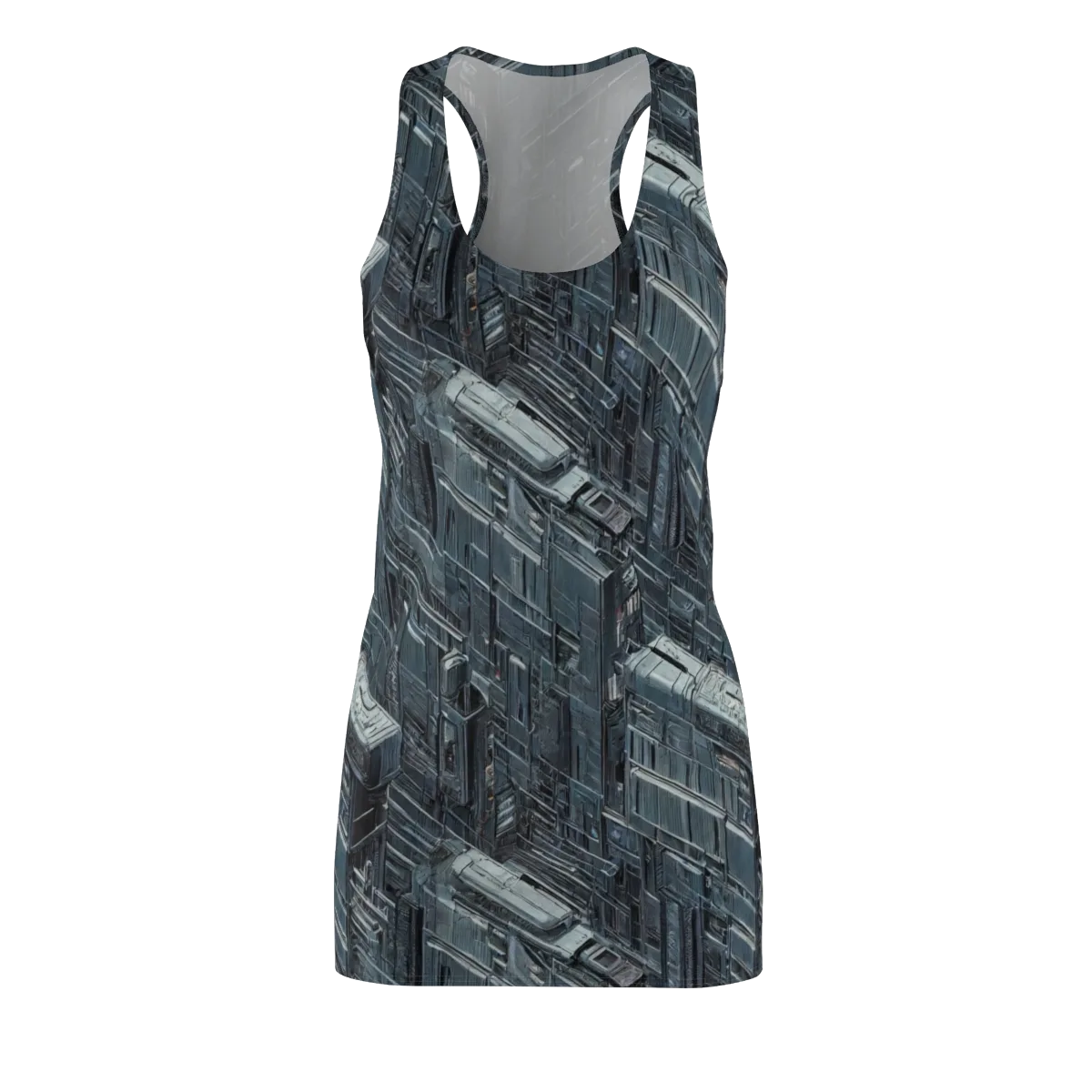 Midnight Infrastructure on Racerback Dress — Front