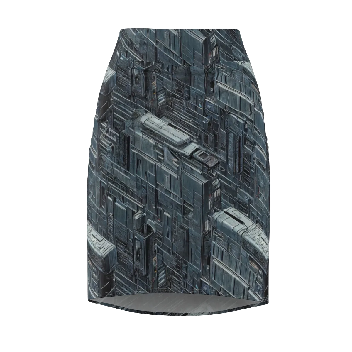 Midnight Infrastructure on Pencil Skirt — Front