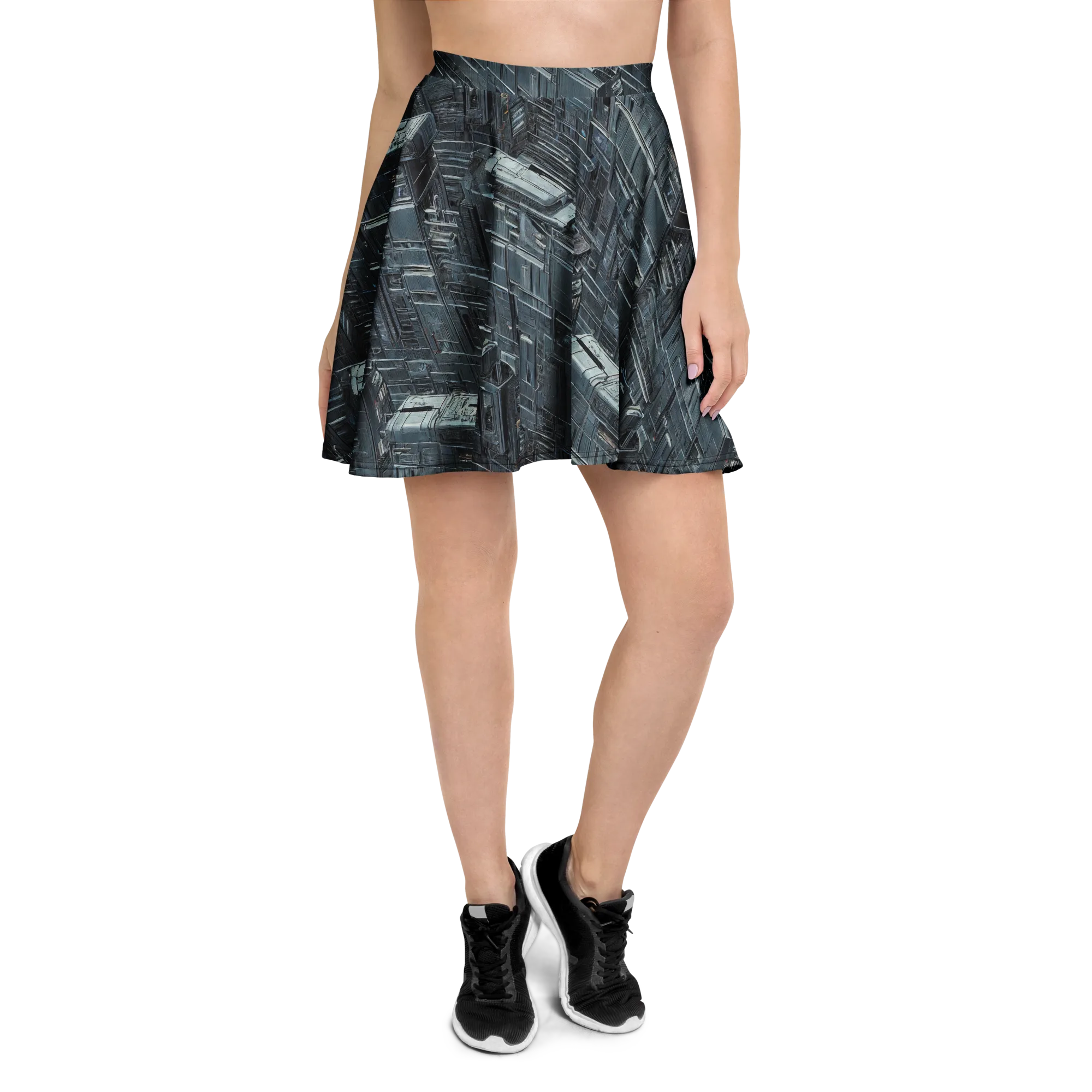 Midnight Infrastructure on Skater Skirt — Front