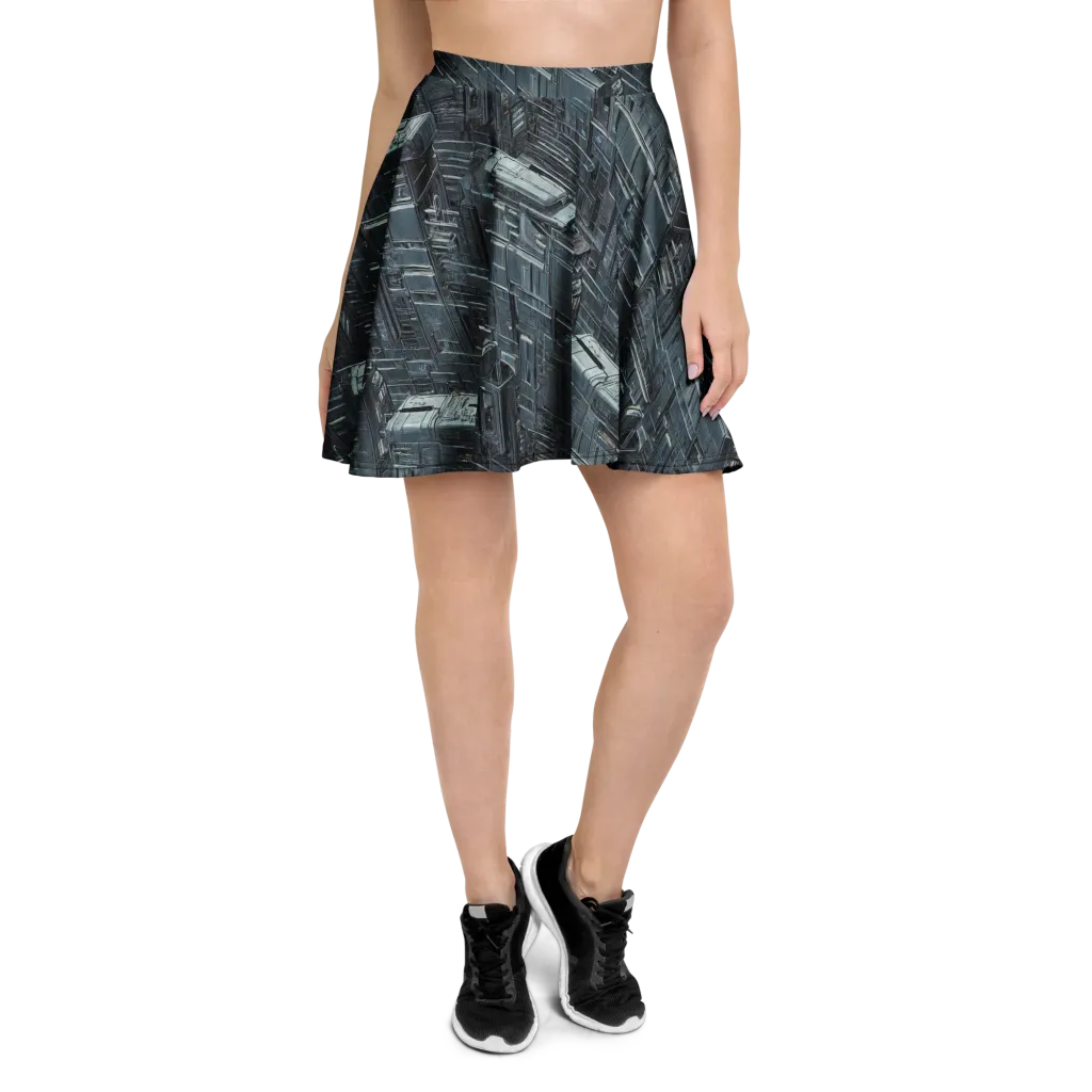 Midnight Infrastructure on Skater Skirt — Front
