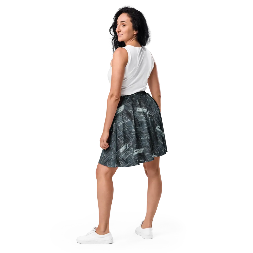 Midnight Infrastructure on Skater Skirt — Back