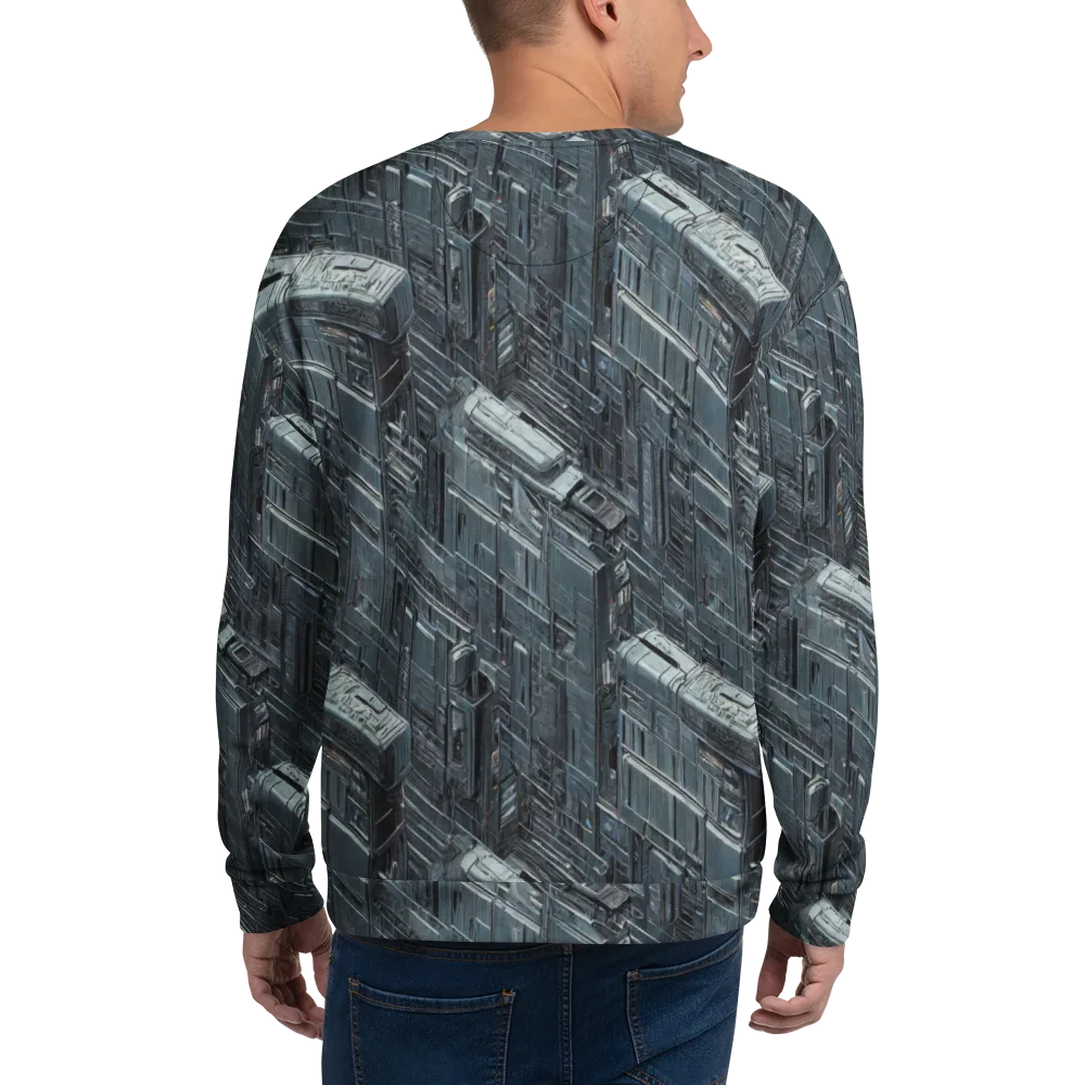 Midnight Infrastructure on Sweatshirt — Back
