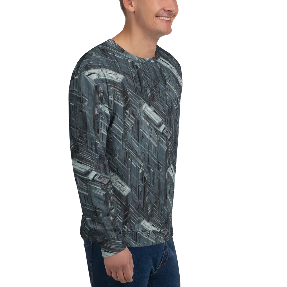 Midnight Infrastructure on Sweatshirt — Right Front