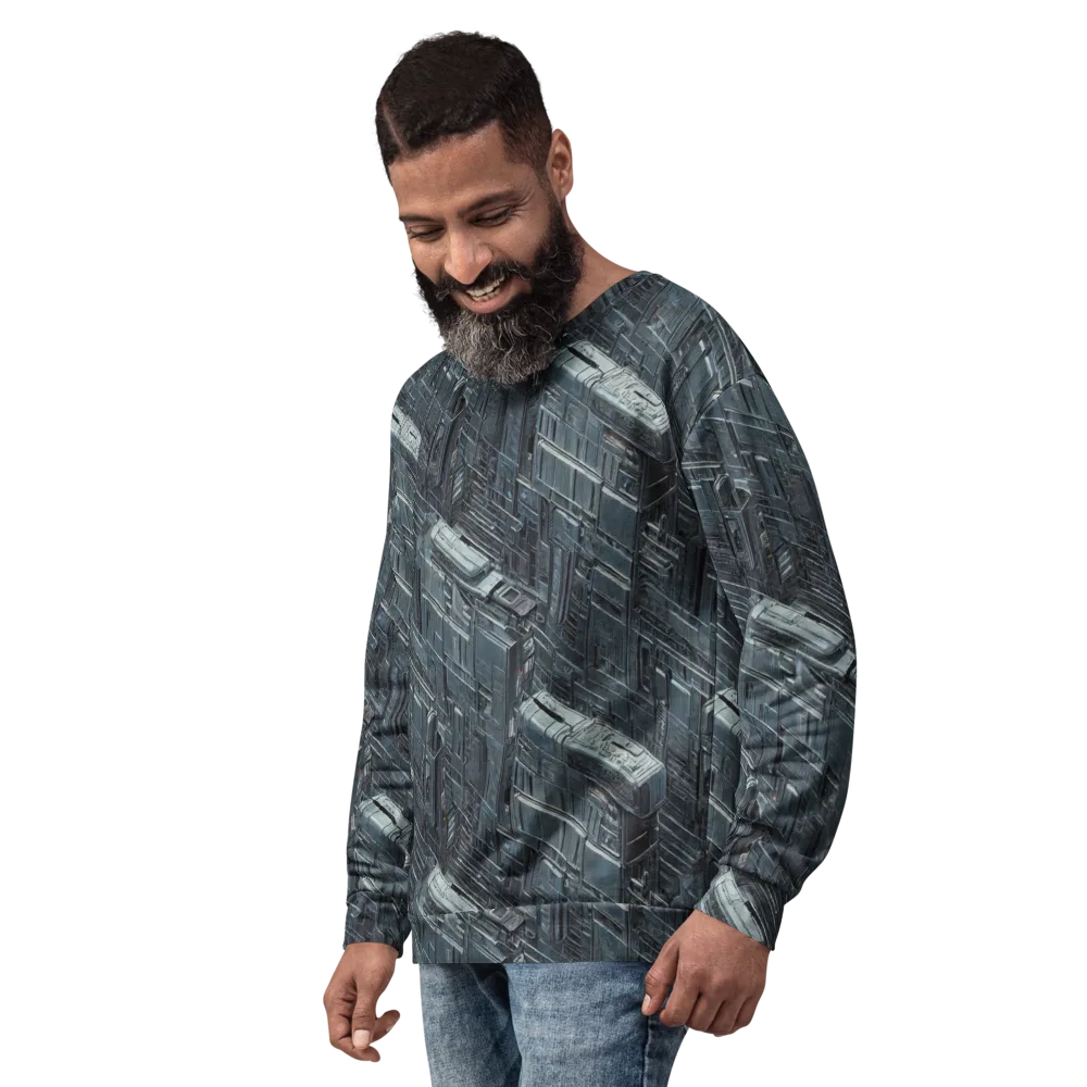 Midnight Infrastructure on Sweatshirt — Left Front