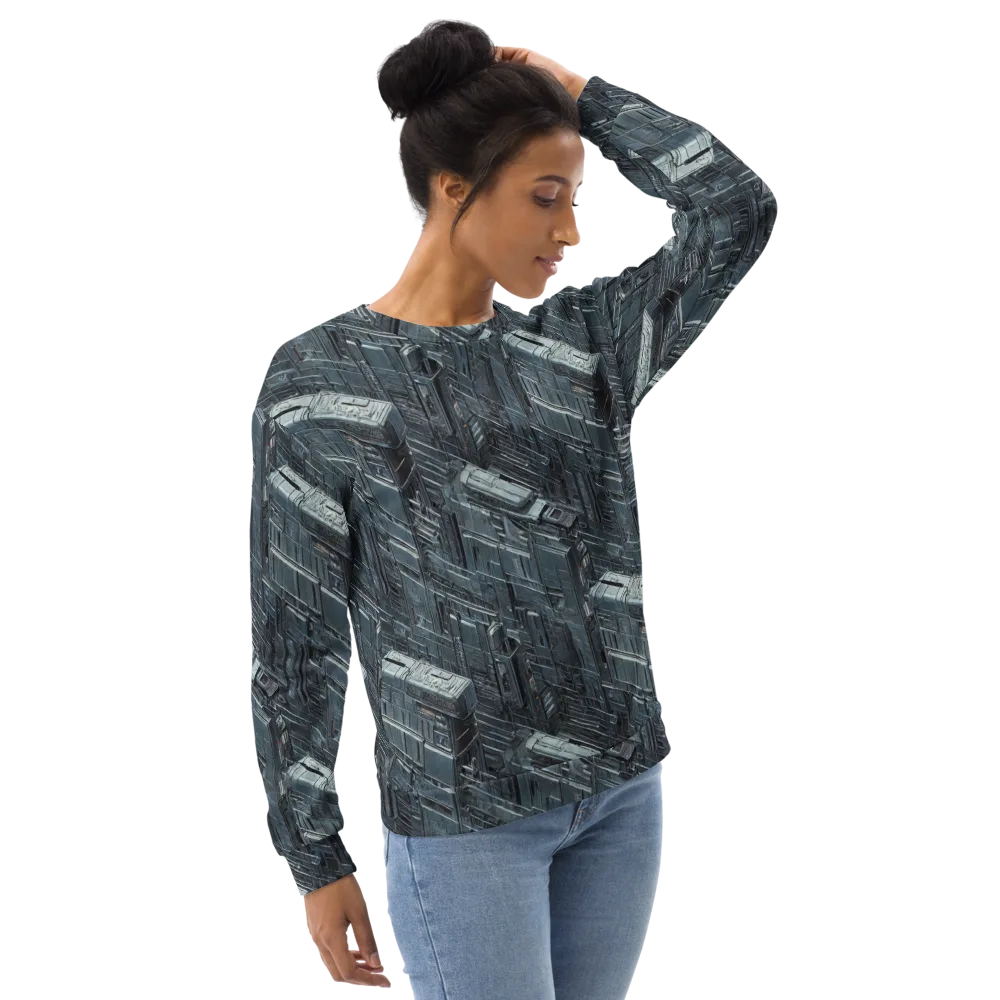 Midnight Infrastructure on Sweatshirt — Right Front