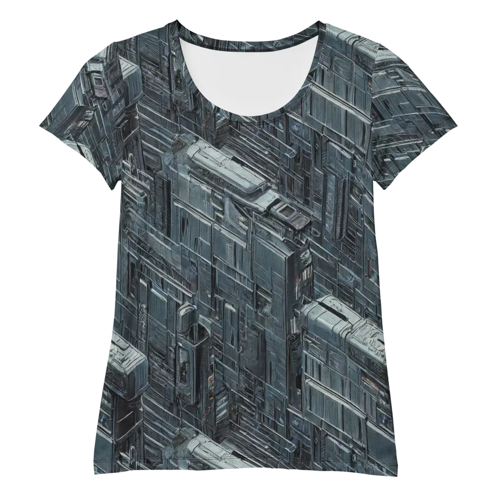 Midnight Infrastructure on Women's Athletic T-Shirt — Front