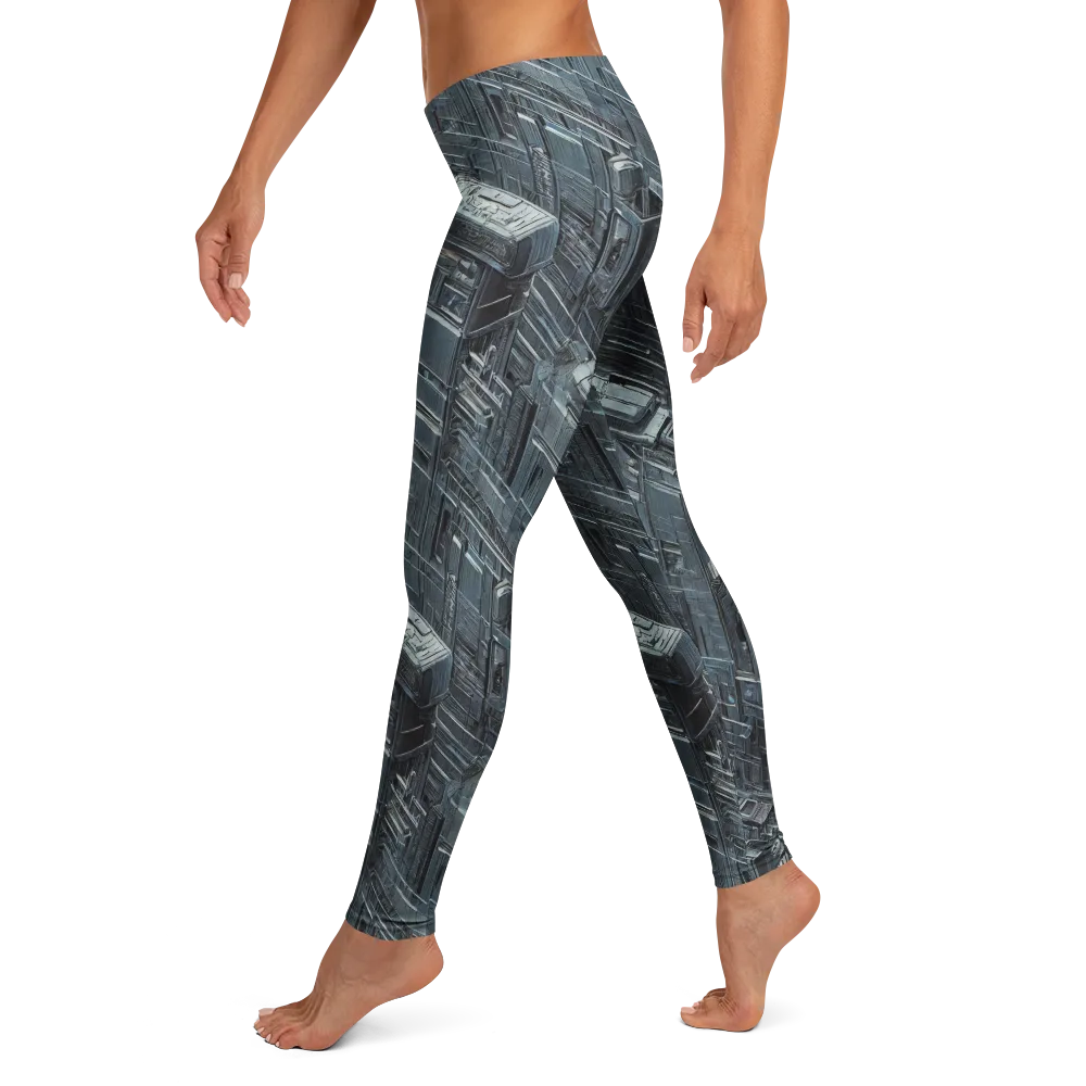 Midnight Infrastructure on Leggings — Left