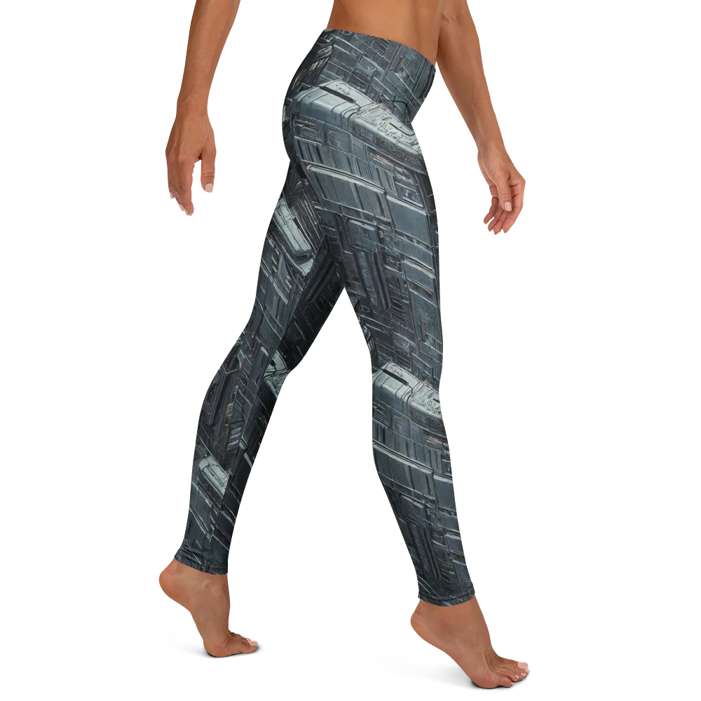 Midnight Infrastructure on Leggings — Right