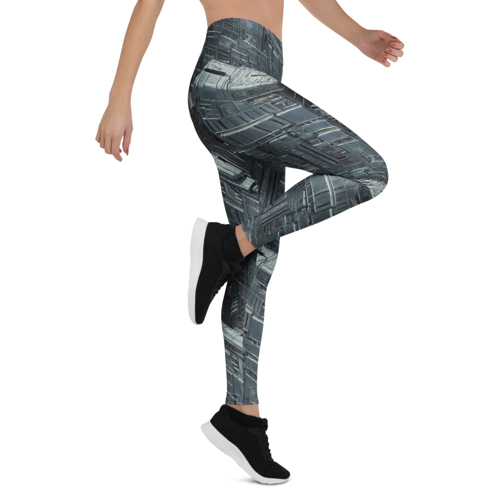 Midnight Infrastructure on Leggings — Right