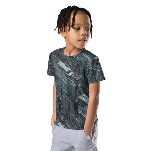 Midnight Infrastructure on a Kids Crew Neck T-Shirt