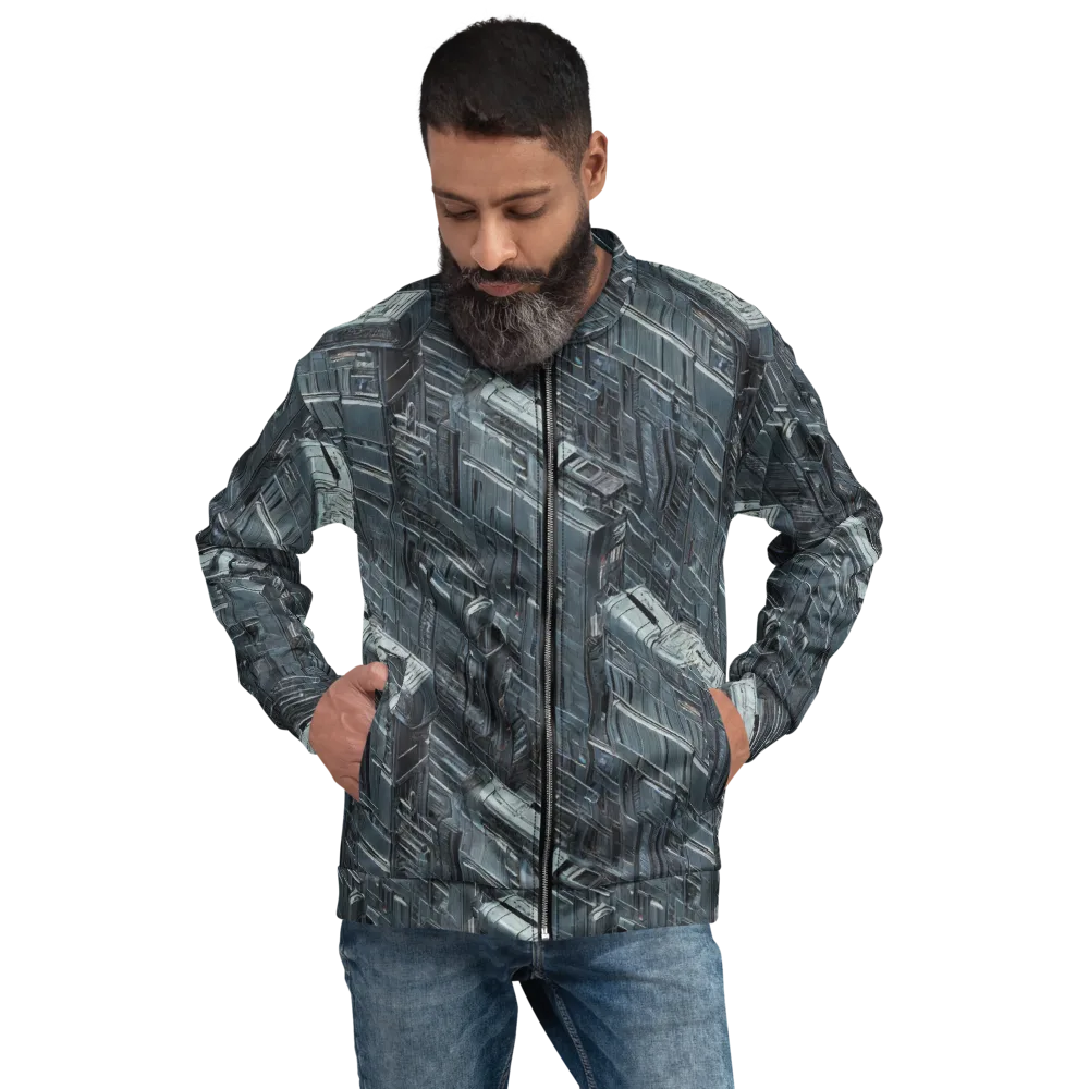 Midnight Infrastructure on Bomber Jacket — Front