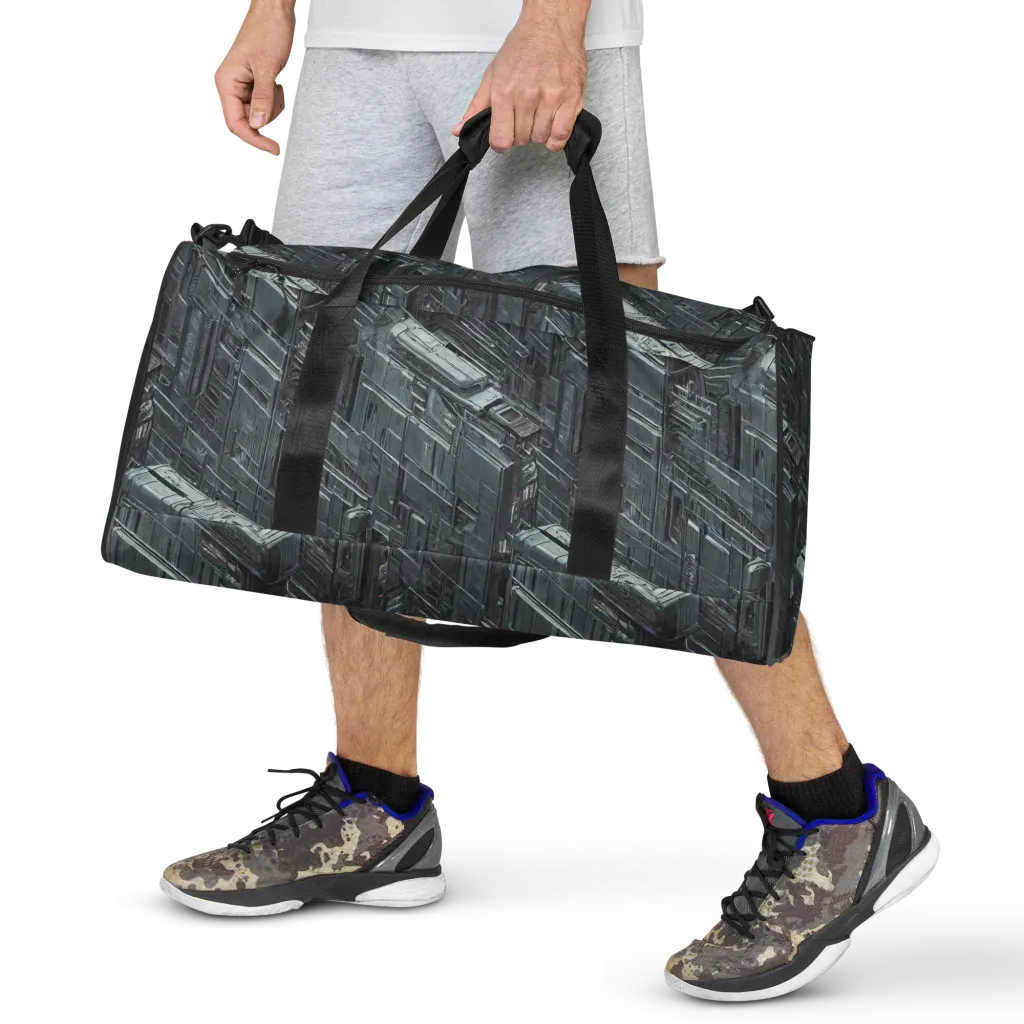 Midnight Infrastructure on Duffle Bag — Front