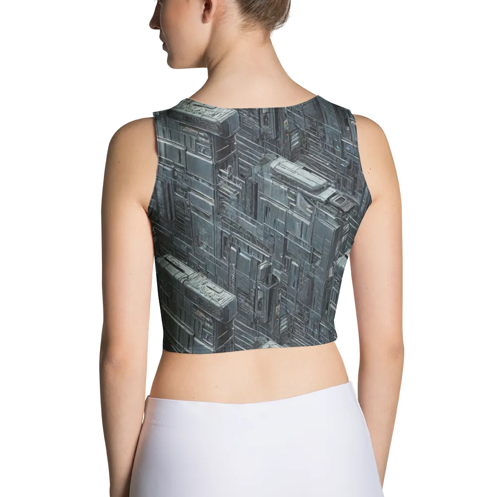 Midnight Infrastructure on Crop Top — Back