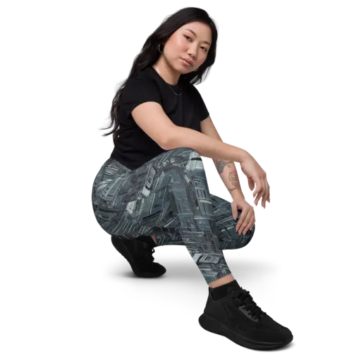 Midnight Infrastructure on a Leggings with Pockets