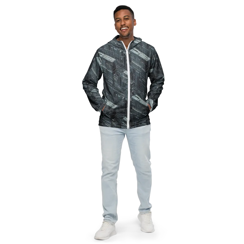 Midnight Infrastructure on Men's Windbreaker — Front