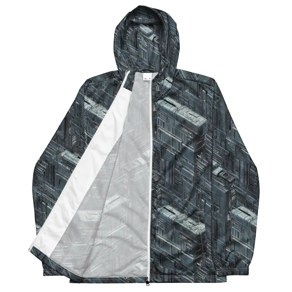 Midnight Infrastructure on Men's Windbreaker — Front