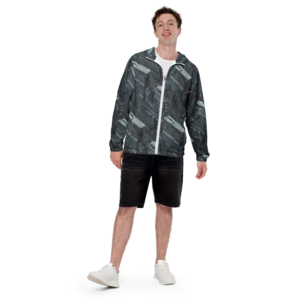 Midnight Infrastructure on Men's Windbreaker — Front
