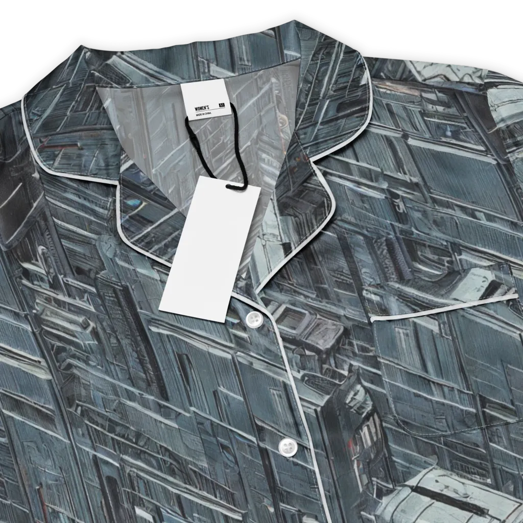 Midnight Infrastructure on Women's Short Sleeve Pajama Top — Product details