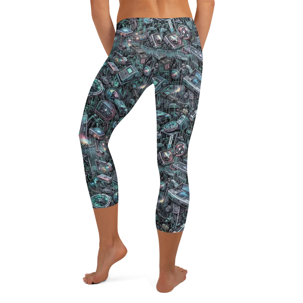 Machine Orchard on Capri Leggings — Back