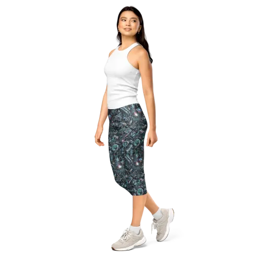 Machine Orchard on a Capri Leggings